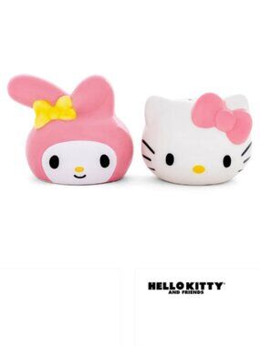 New Hello Kitty & My Melody Salt and Pepper Shaker Set